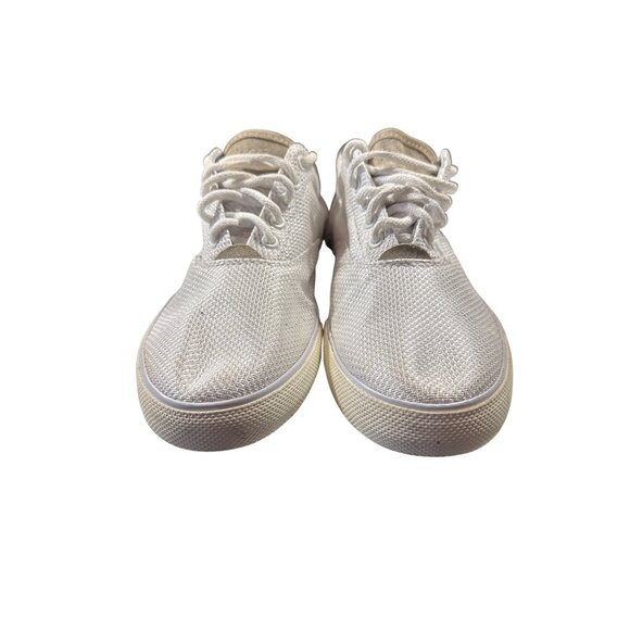 Polo Ralph Lauren Vaughn Men’s Sneakers 10D White Mesh & Suede Casual Shoes - Picture 2 of 8